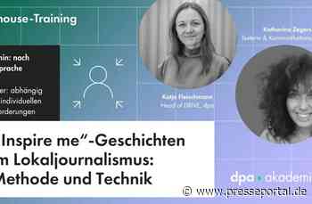 Schulung zu Methoden und Techniken im Lokaljournalismus