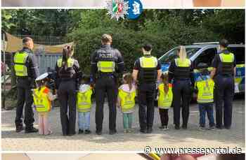 POL-DU: Großenbaum: Polizei kontrolliert Tempo vor Kita - Kinder verteilen Denkzettel
