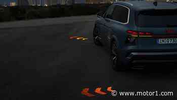 The New Audi Q7 Projects Turn Signals Onto The Road