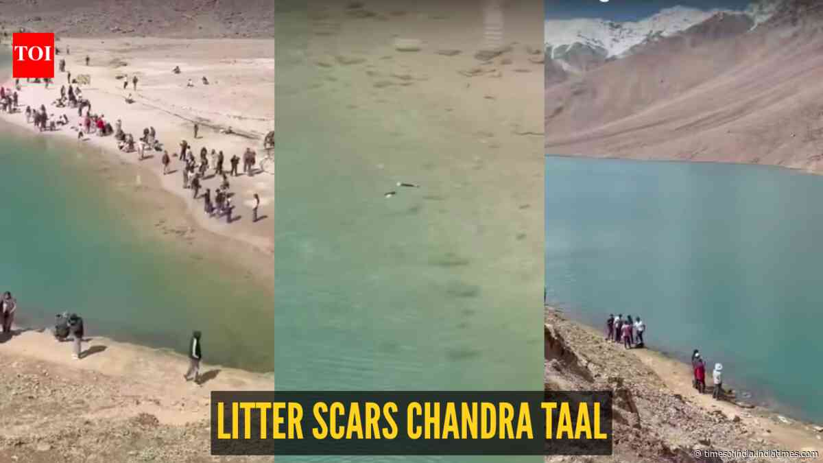 “Zabardasti ganda karne ki aadat hai logon ki…"; tourists turn Spiti’s Ramsar-listed Chandra Taal into a littering ground