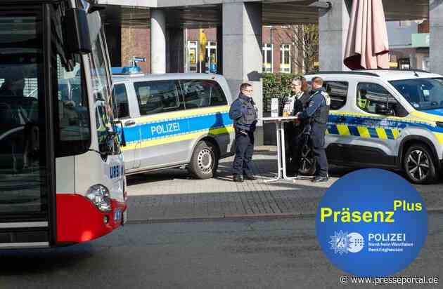 POL-RE: Kreis Recklinghausen/ Bottrop: "PräsenzPlus" - Mobile Wache in mehreren Städten