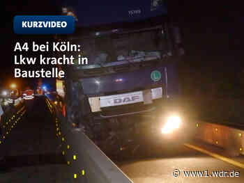 Nach Lkw-Unfall: A4 am Kölner Eifeltor wieder frei