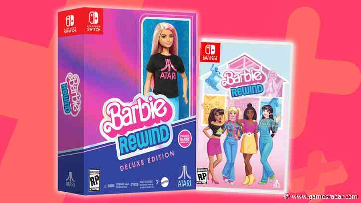 Barbie Rewind Deluxe Edition on the Switch includes not just the game, but a genuine Barbie doll with an Atari t-shirt