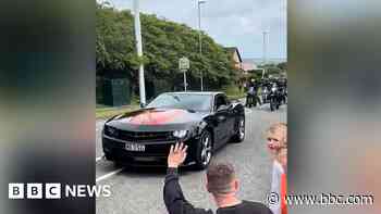 Brother and sister enjoy personal supercar parade