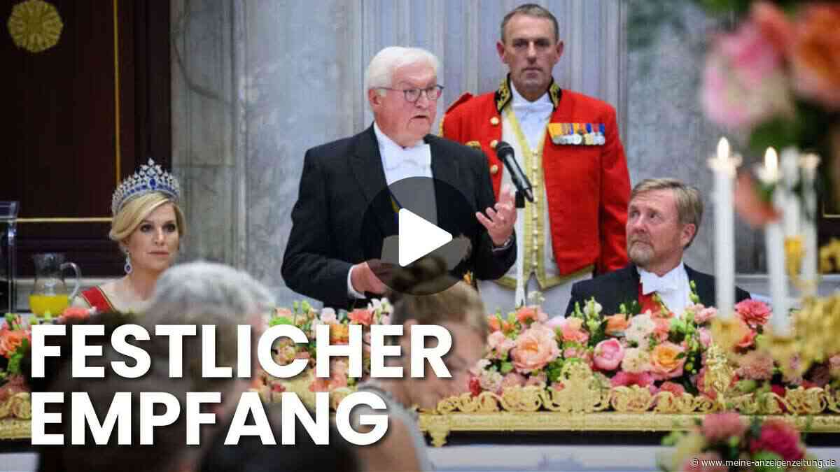 Video zeigt royalen Empfang für Steinmeier in den Niederlanden
