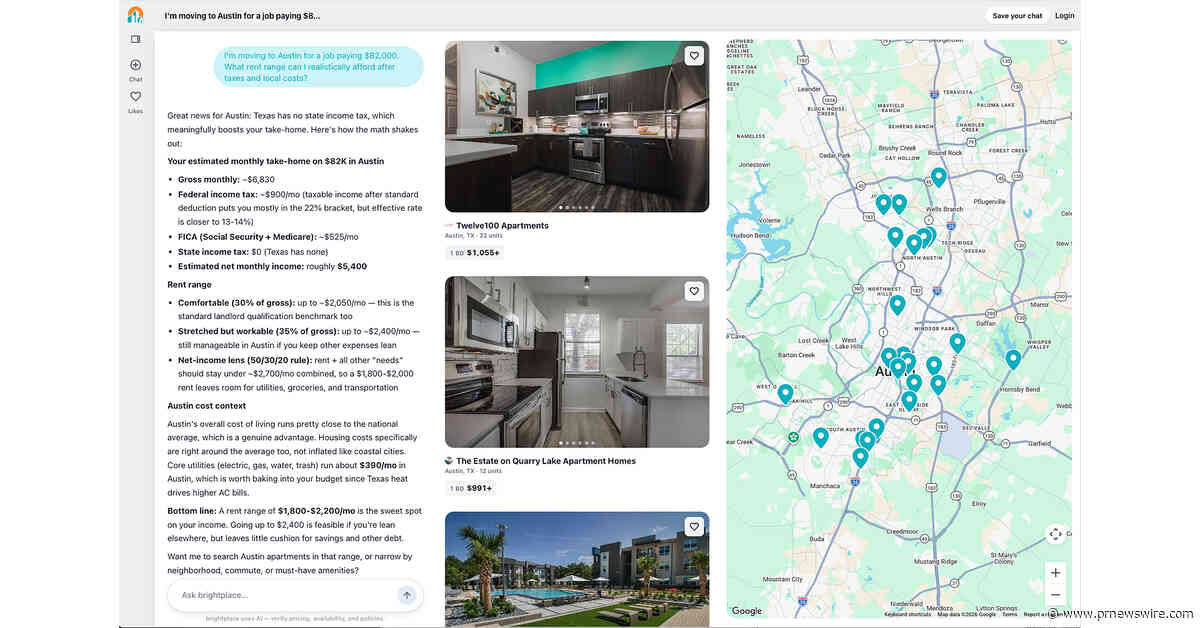 brightplace Brings Financial Intelligence to Apartment Search