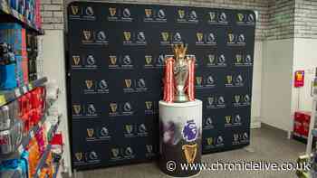 Shock as Premier League trophy ends up at corner shop in Newcastle for customers to pose with