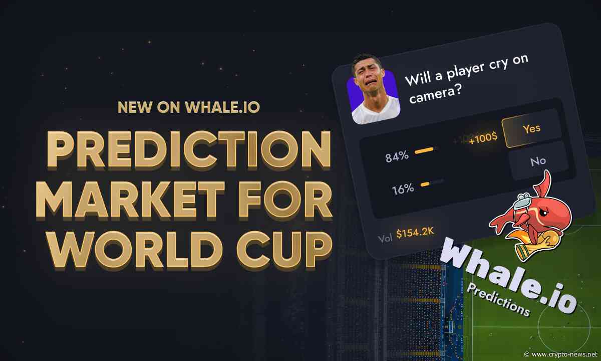 World Cup 2026 Prediction Markets Now Live on Whale.io with $90K in Prizes