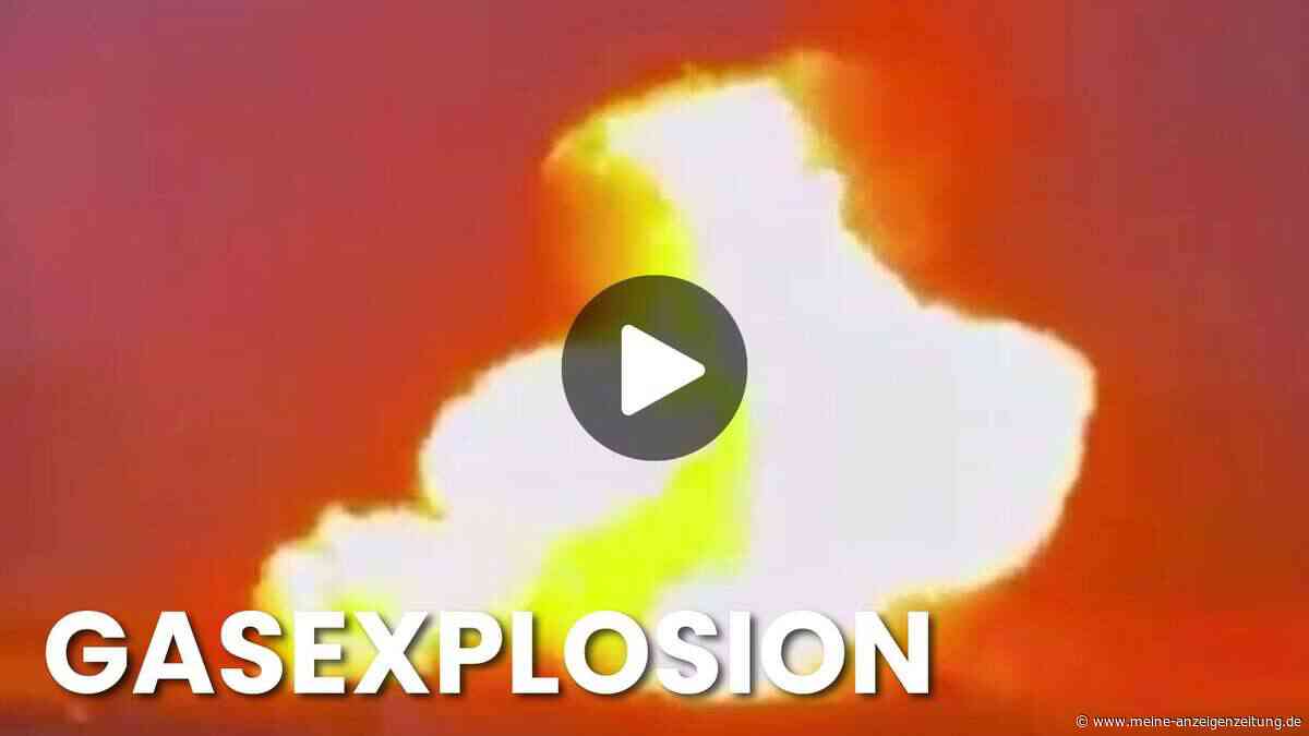 Pipeline explodiert im Video: Riesiges Flammeninferno in Russland