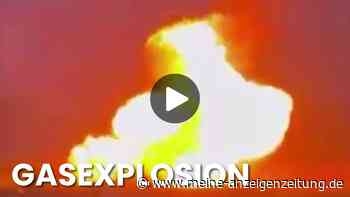Pipeline explodiert im Video: Riesiges Flammeninferno in Russland