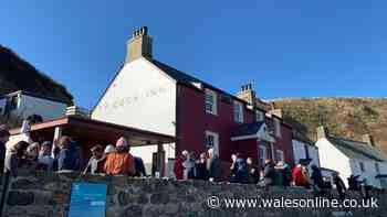 I visited the Welsh viral beachside pub you have to walk across a golf course to get to
