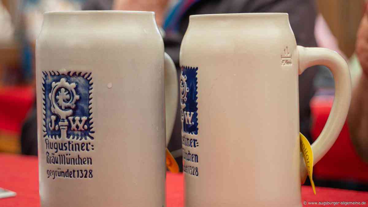 Viele Mess‘-Besucher stehlen die Augustiner-Steinkrüge aus dem Festzelt