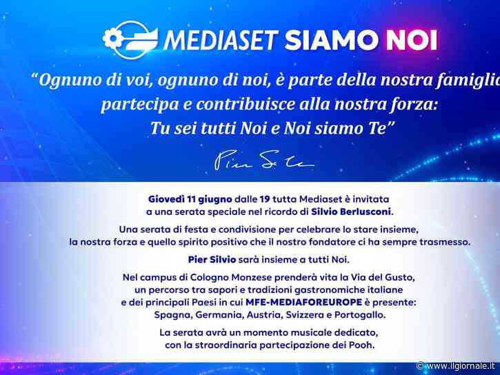 Pier Silvio Berlusconi riunisce tutti i collaboratori Mediaset: l'11 giugno una serata speciale nel ricordo del fondatore