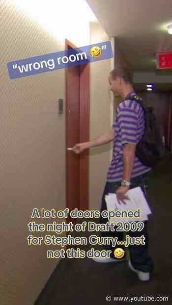 Throwback to when this happened to Stephen Curry at Draft 2009 😂 | #shorts
