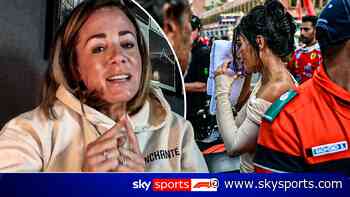 'Kimi, not Kim!' | Crofty's hilarious reaction to Kim K nabbing Antonelli's towel!