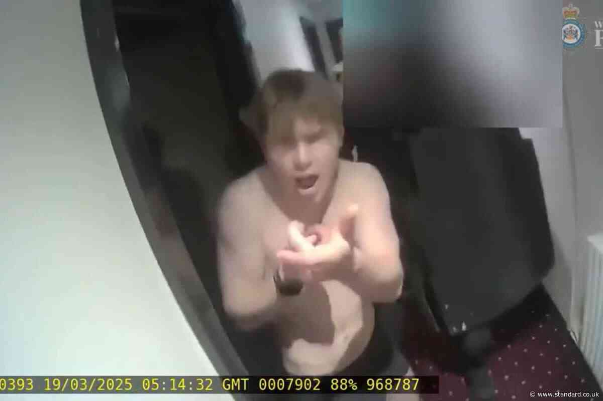 Alleged smiling assassin pretended to shoot armed police with hands, court told