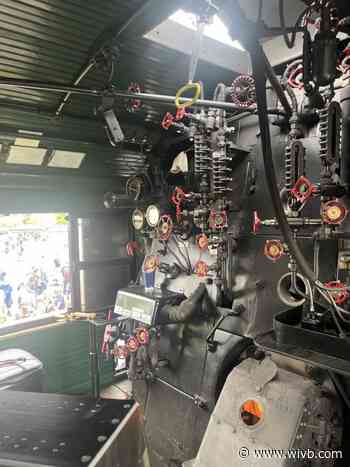 A look inside the cab of the Big Boy No. 4014 locomotive as it makes a stop in Buffalo