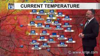 Drier conditions move into New Mexico today with even hotter temperatures