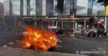Belfast sees violent unrest after stabbing as victim’s family urges calm