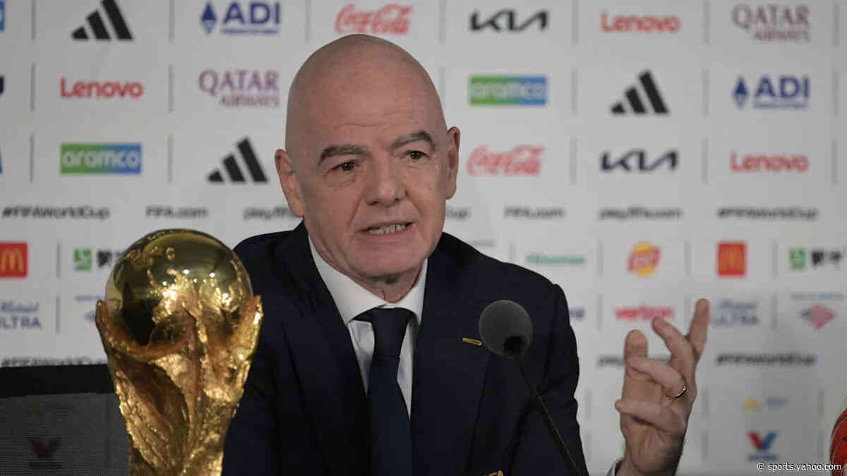 Watch as Fifa president Infantino speaks at news conference on eve of World Cup