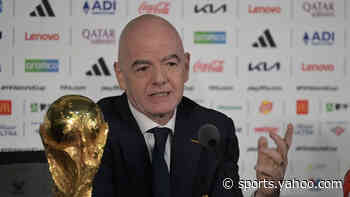 Watch as Fifa president Infantino speaks at news conference on eve of World Cup