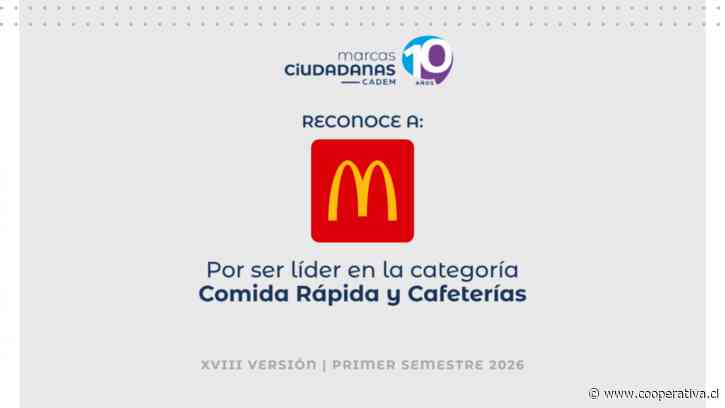 McDonald’s sube 21 posiciones en Marcas Ciudadanas de CADEM y mantiene el liderazgo en Comida Rápida