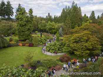 Queen Elizabeth Park in Vancouver behind Metro worker picket lines