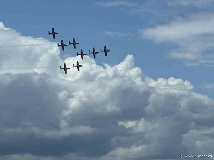 The Snowbirds heated up the North Bay Waterfront on Armed Forces Day