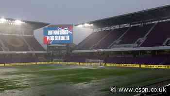 England pre-WC friendly delayed amid storms