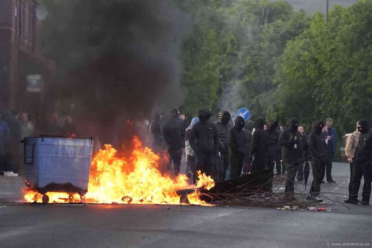 Arrest after two police officers ‘savagely targeted’ with petrol bomb