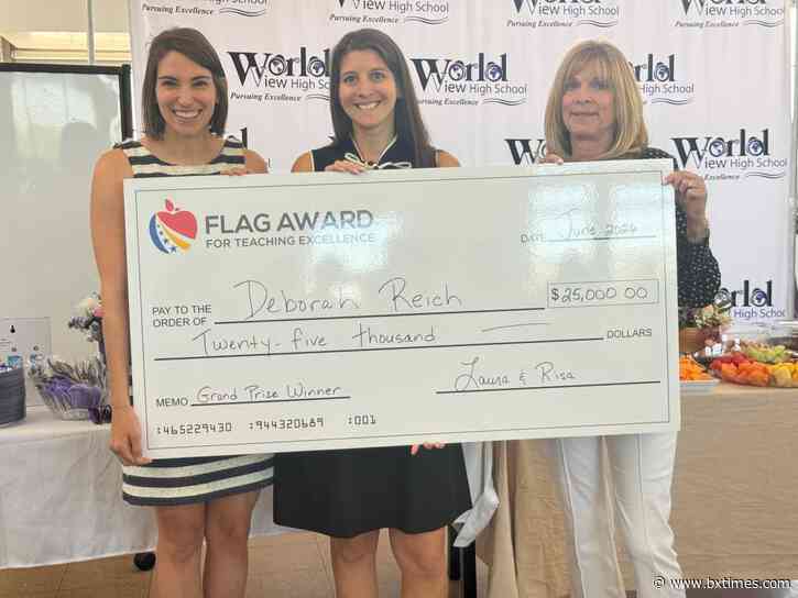 Norwood teacher wins $25,000 award for inspiring students through environmental justice