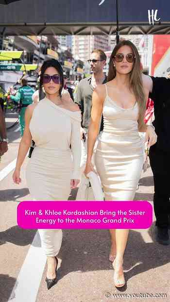 Sisters in Monaco!✨ Kim and Khloé Kardashian attend the F1 Grand Prix.(📸: Getty Images)
