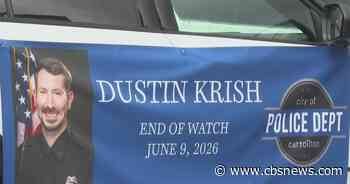Carrollton Police mourn officer Dustin Krish, who dies after yearlong battle