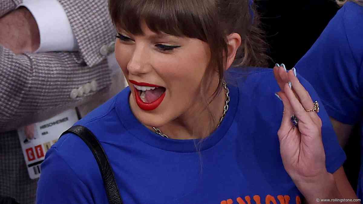 Taylor Swift and Haim Sisters Sport ‘Stevie Knicks’ Shirts at Knicks Final Game