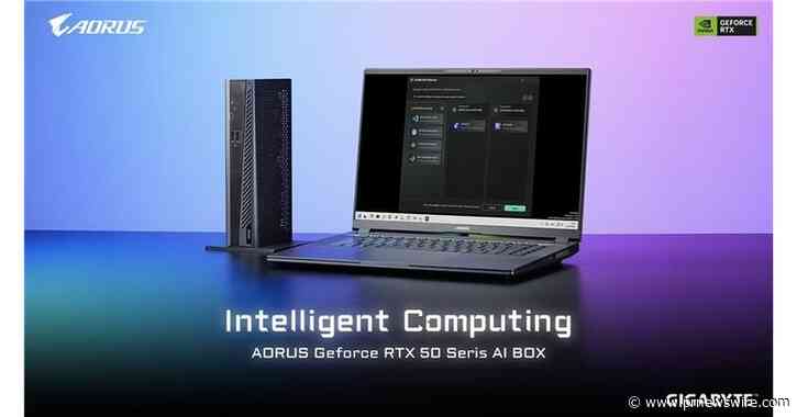 La série 50 de cartes graphiques AORUS GeForce RTX™ AI BOX de GIGABYTE apporte une puissance de calcul digne d'un ordinateur de bureau et un écosystème IA accessible aux ordinateurs portables ultrabook