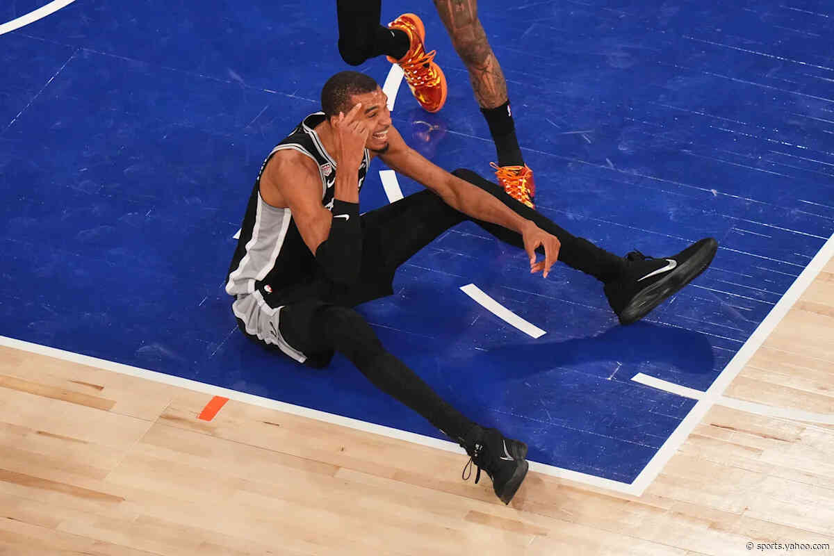 NBA Finals: Mitchell Robinson called for flagrant after drilling Victor Wembanyama in the neck early in Game 4