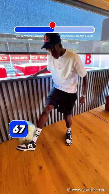 Can he keepy-up with Max's lap record 👀 ⏱️ #f1 #redbullracing