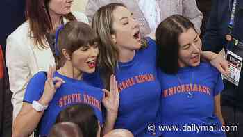 Did Taylor Swift's outfit give away brazen hint about her wedding day on girls' night watching Knicks at MSG?