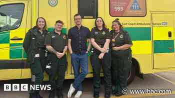 First aid trainer thanks team after heart attack