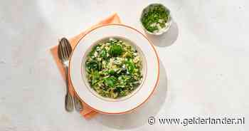 Wat Eten We Vandaag: Orzo met spinazie, feta en munt