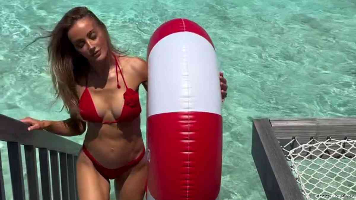 Bec Judd shows off her breathtaking bikini body on latest tropical getaway in the sunny Maldives