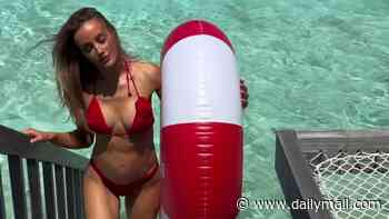 Bec Judd shows off her breathtaking bikini body on latest tropical getaway in the sunny Maldives