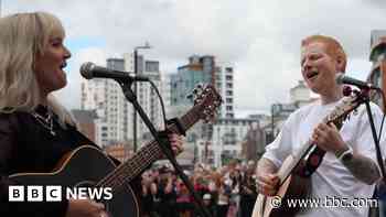 Teacher abandons holiday to duet with Ed Sheeran