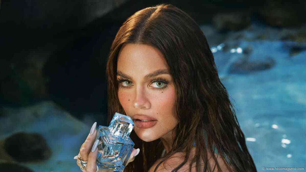 Khloé Kardashian stuns in skin-tight swimsuit with sizzling new campaign