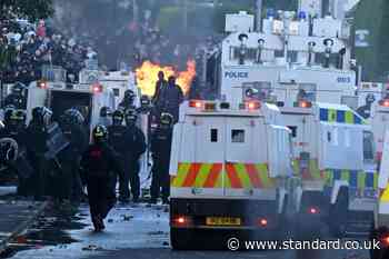 Twelve police officers injured and 16 arrested in second night of disorder in Northern Ireland