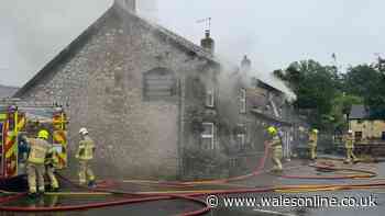 Fire at 300-year-old Welsh pub - live updates