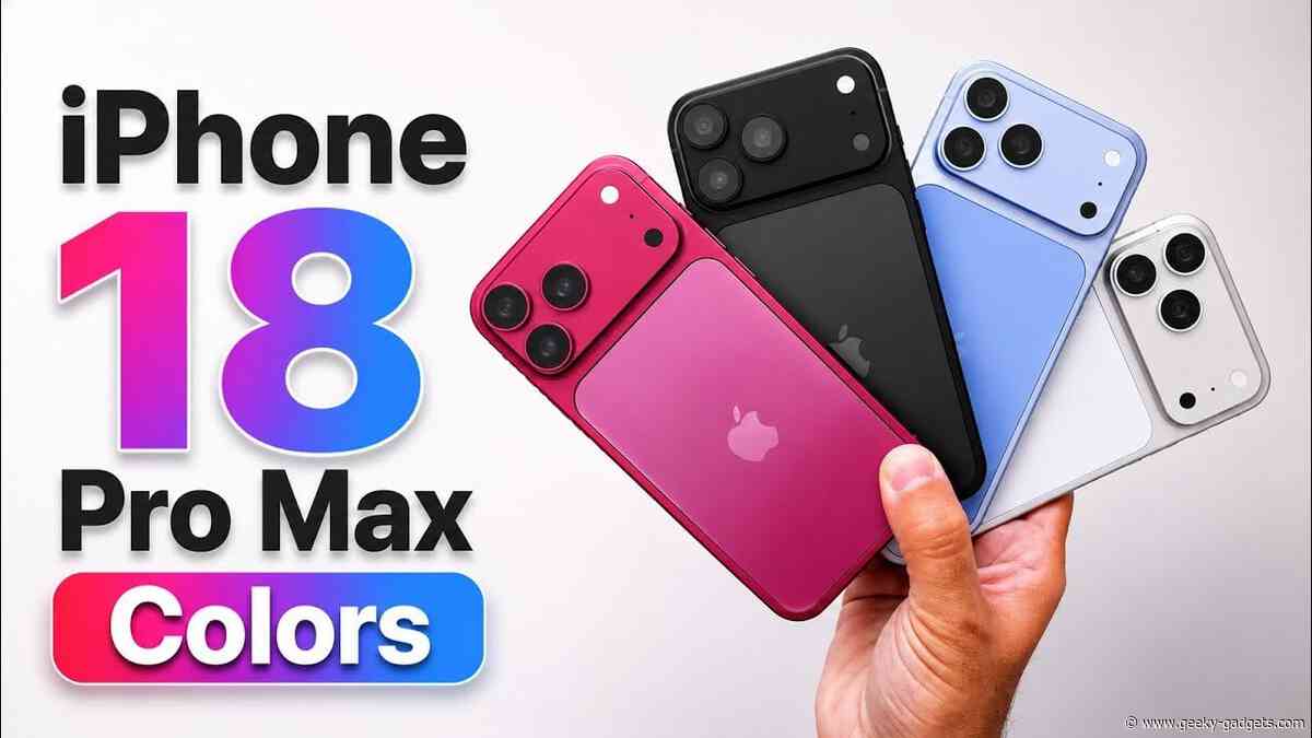 Here is What the New iPhone 18 Pro Max Colors Actually Look Like