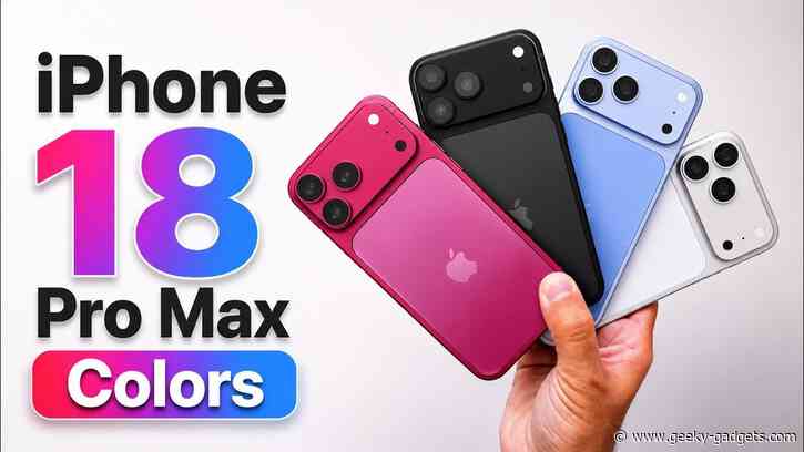 Here is What the New iPhone 18 Pro Max Colors Actually Look Like