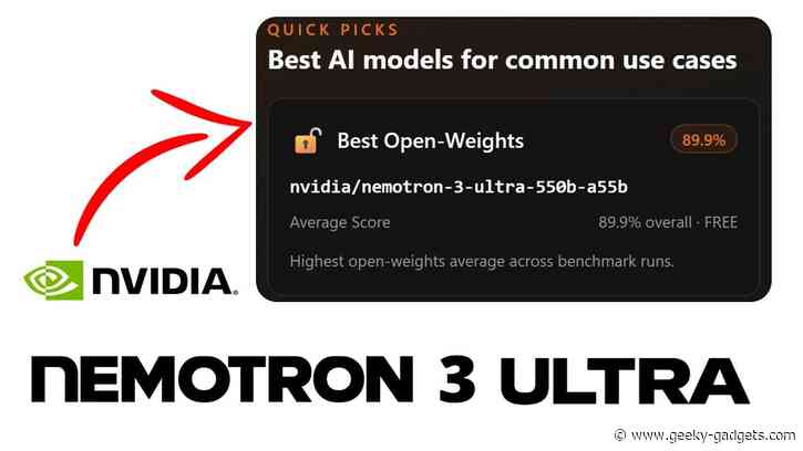 Why NVIDIA’s Nemotron 3 Ultra Outperforms Trillion-Parameter AI Models