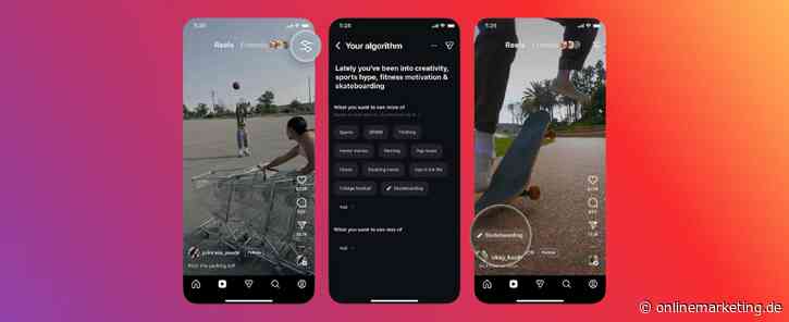 Bestimme, was Instagram dir zeigt: Your Algorithm kommt in den Main Feed